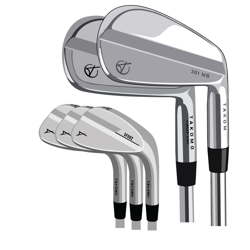Takomo X RipIt - 301 CB/MB Combo Iron & Wedges Bundle